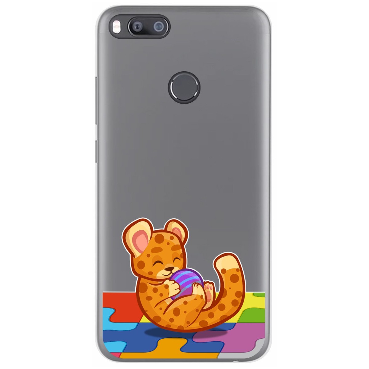 Funda Gel Transparente para Xiaomi Mi 5X / Mi A1 diseño Leopardo Dibujos