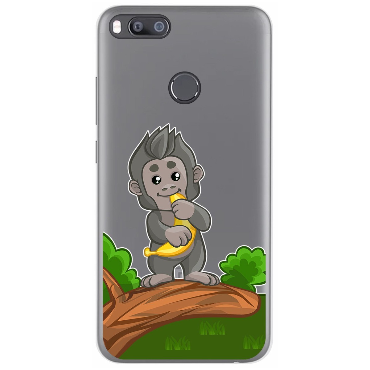 Funda Gel Transparente para Xiaomi Mi 5X / Mi A1 diseño Mono Dibujos