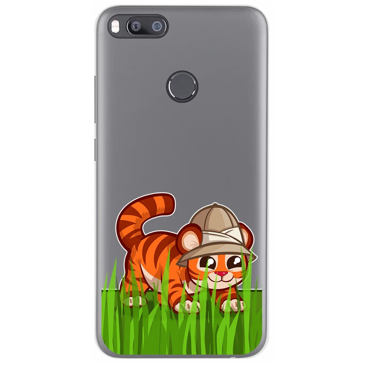 Funda Gel Transparente para Xiaomi Mi 5X / Mi A1 diseño Tigre Dibujos