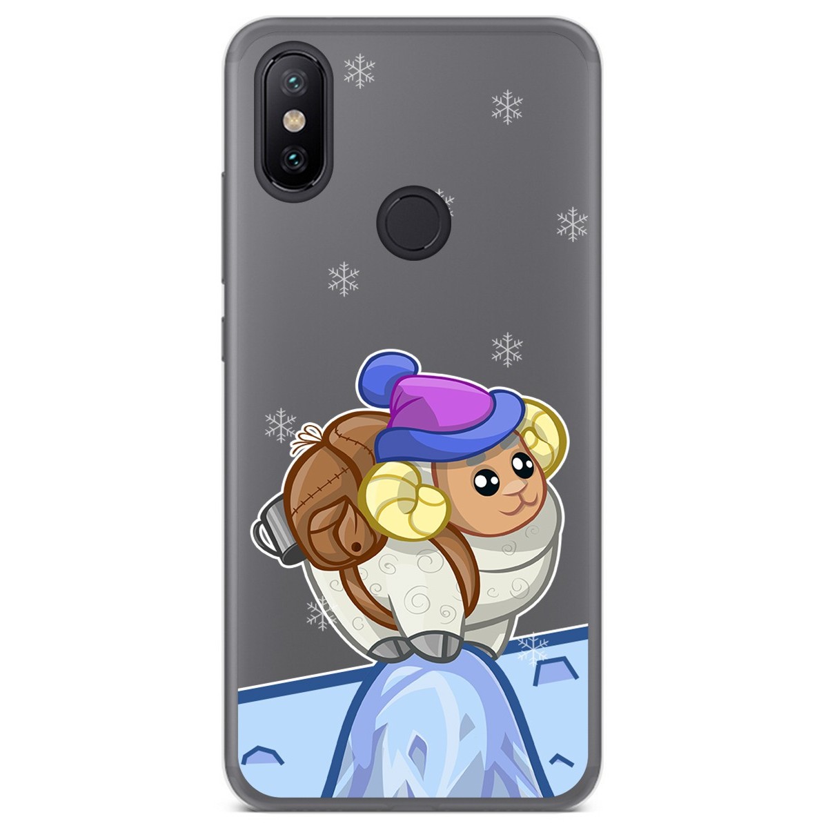 Funda Gel Transparente para Xiaomi Mi 6X / Mi A2 diseño Cabra Dibujos
