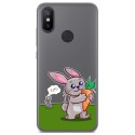 Funda Gel Transparente para Xiaomi Mi 6X / Mi A2 diseño Conejo Dibujos