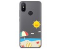 Funda Gel Transparente para Xiaomi Mi 6X / Mi A2 diseño Playa Dibujos