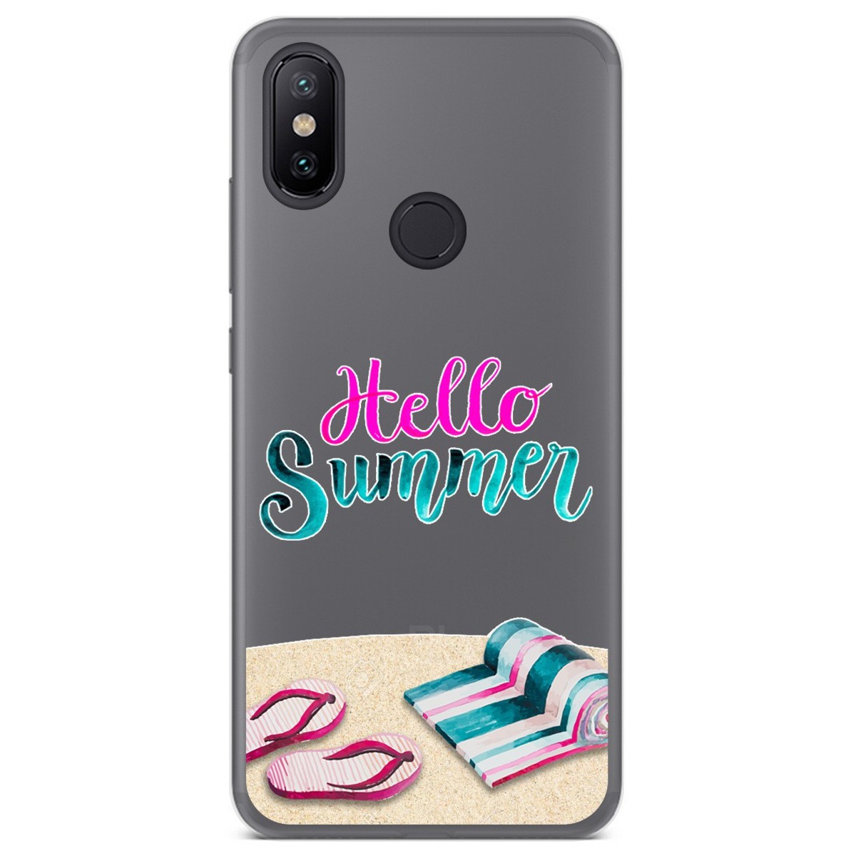 Funda Gel Transparente para Xiaomi Mi 6X / Mi A2 diseño Summer Dibujos