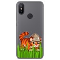 Funda Gel Transparente para Xiaomi Mi 6X / Mi A2 diseño Tigre Dibujos