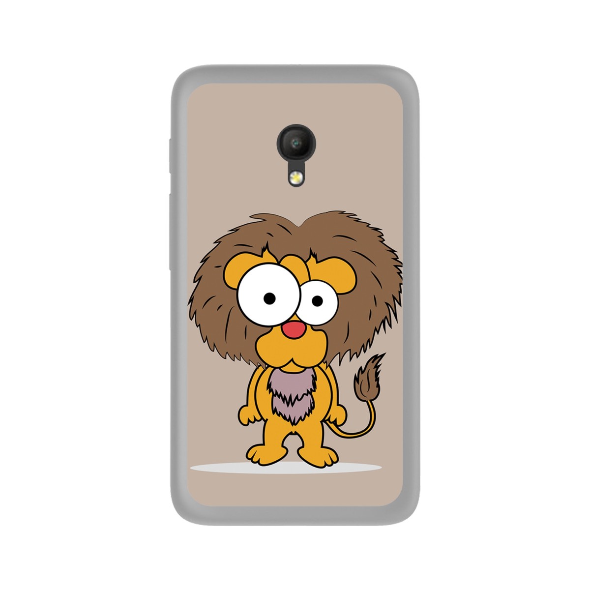 Funda Gel Tpu para Orange Rise 51 / Alcatel Pixi 4 (5) 4G / Vodafone Smart Turbo 7 Diseño Leon Dibujos