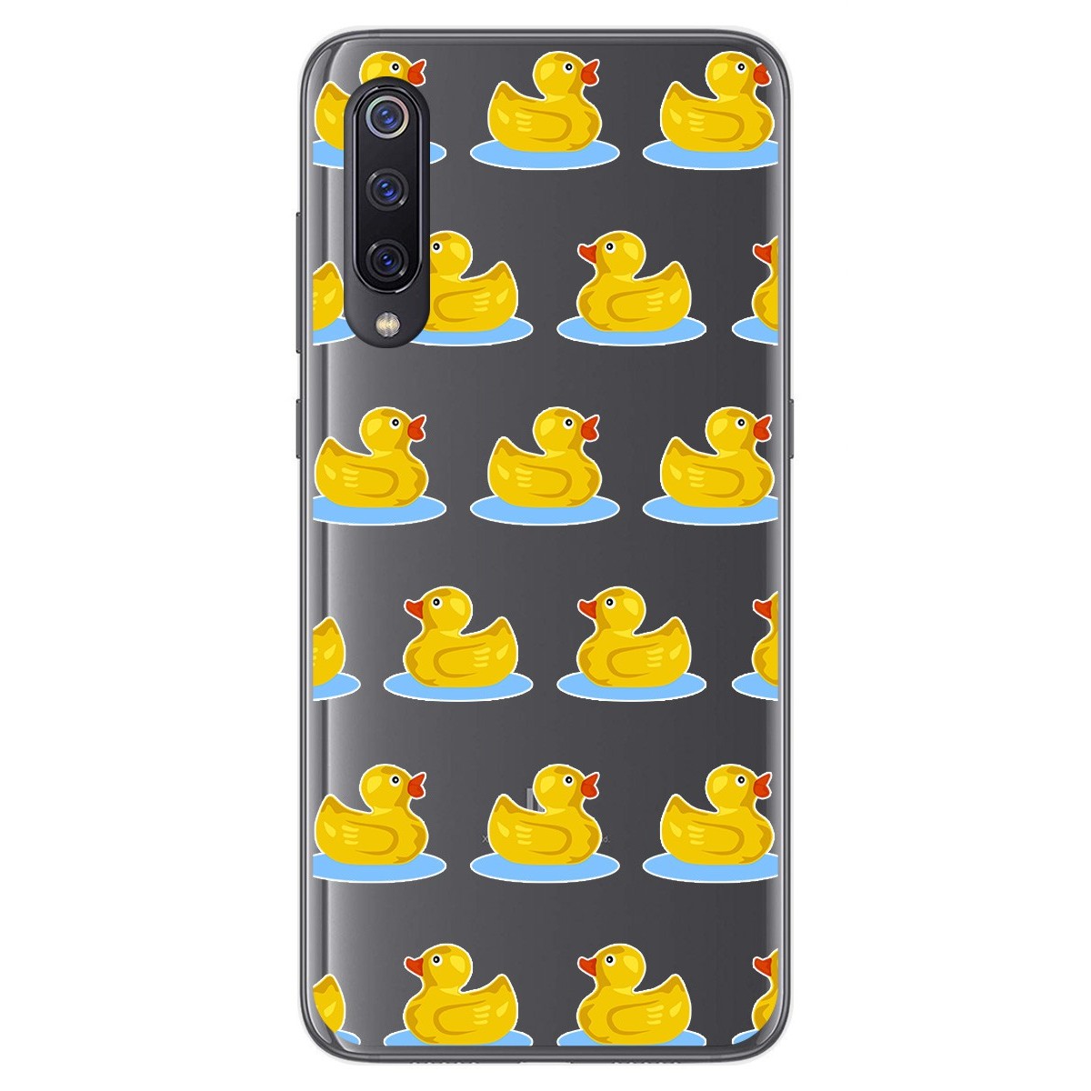 Funda Gel Transparente para Xiaomi Mi 9 diseño Pato Dibujos