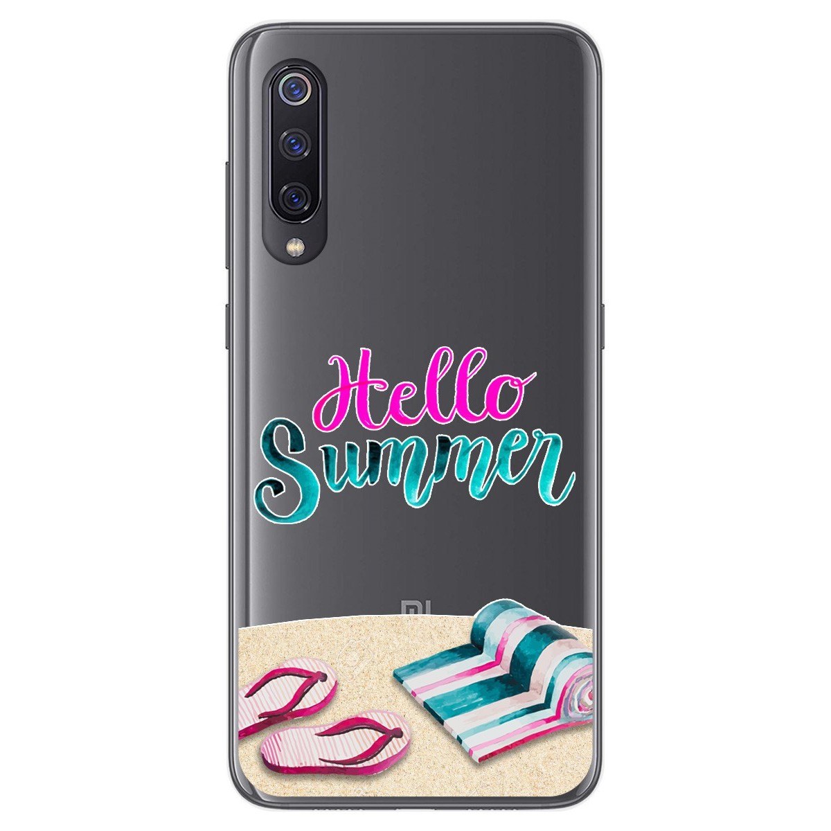Funda Gel Transparente para Xiaomi Mi 9 diseño Summer Dibujos