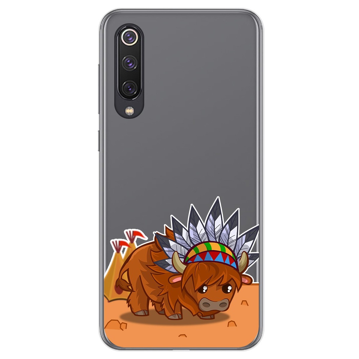 Funda Gel Transparente para Xiaomi Mi 9 SE diseño Bufalo Dibujos