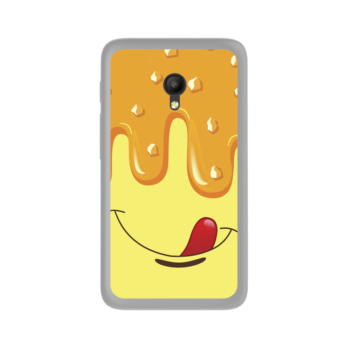 Funda Gel Tpu para Orange Rise 51 / Alcatel Pixi 4 (5) 4G / Vodafone Smart Turbo 7 Diseño Helado Vainilla Dibujos