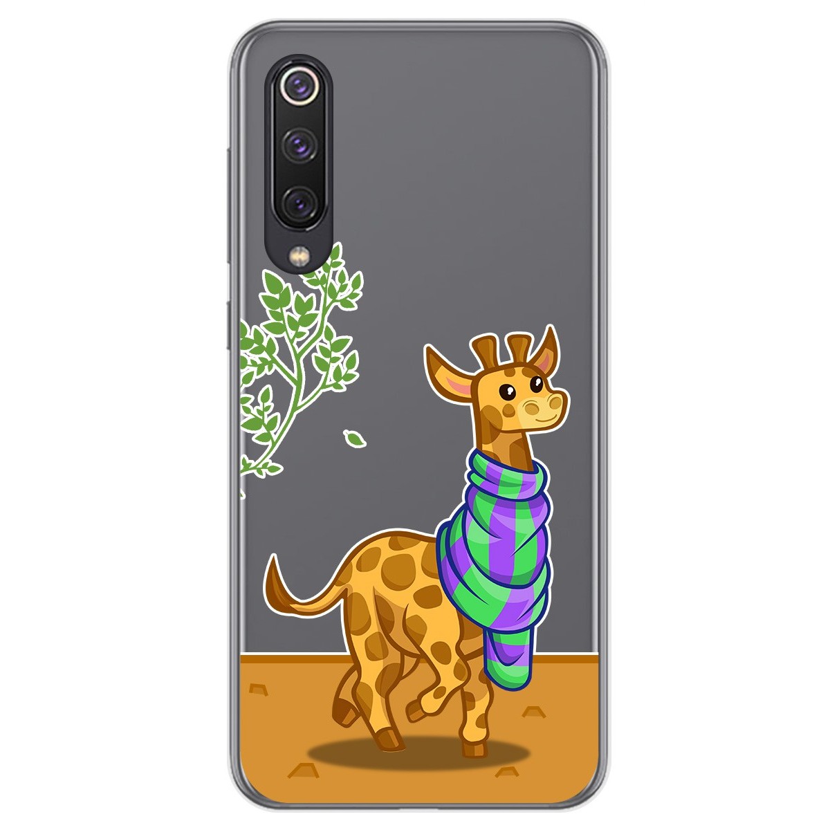 Funda Gel Transparente para Xiaomi Mi 9 SE diseño Jirafa Dibujos