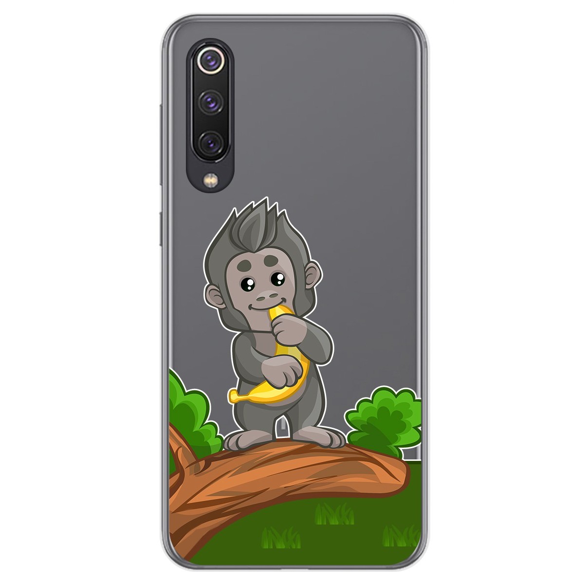 Funda Gel Transparente para Xiaomi Mi 9 SE diseño Mono Dibujos