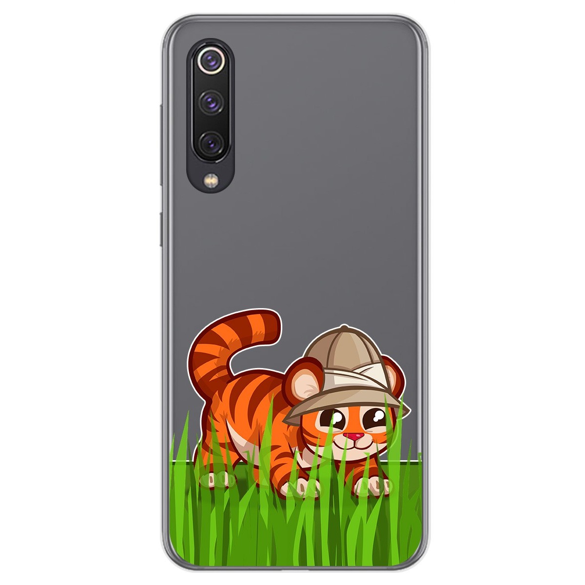 Funda Gel Transparente para Xiaomi Mi 9 SE diseño Tigre Dibujos