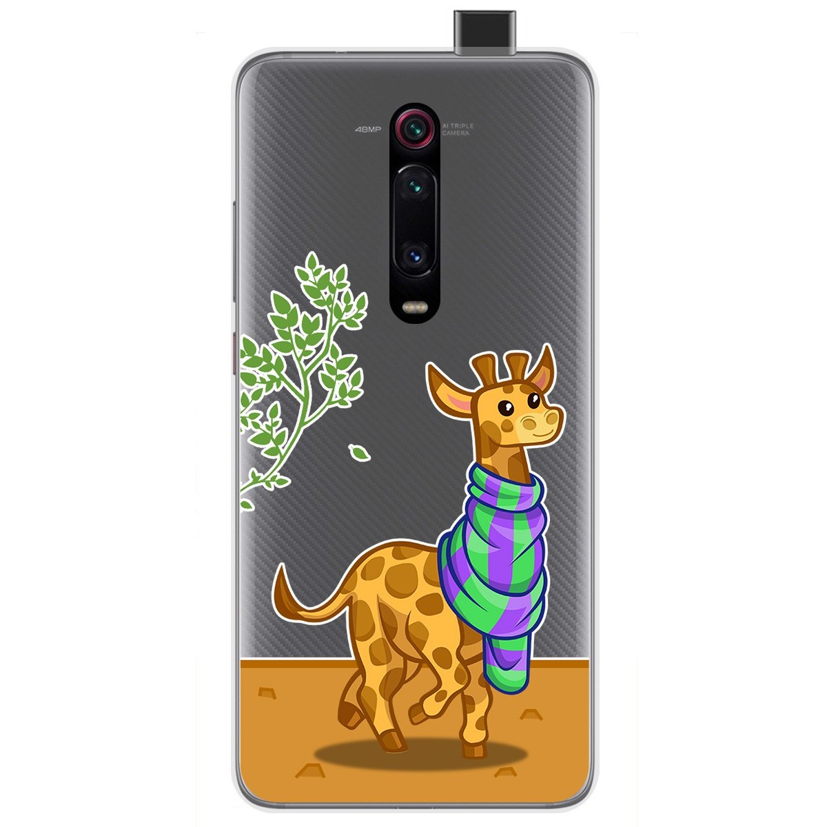 Funda Gel Transparente para Xiaomi Mi 9T / Mi 9T Pro diseño Jirafa Dibujos