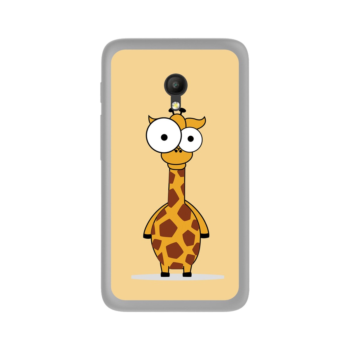 Funda Gel Tpu para Orange Rise 51 / Alcatel Pixi 4 (5) 4G / Vodafone Smart Turbo 7 Diseño Jirafa Dibujos