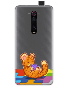 Funda Gel Transparente para Xiaomi Mi 9T / Mi 9T Pro diseño Leopardo Dibujos