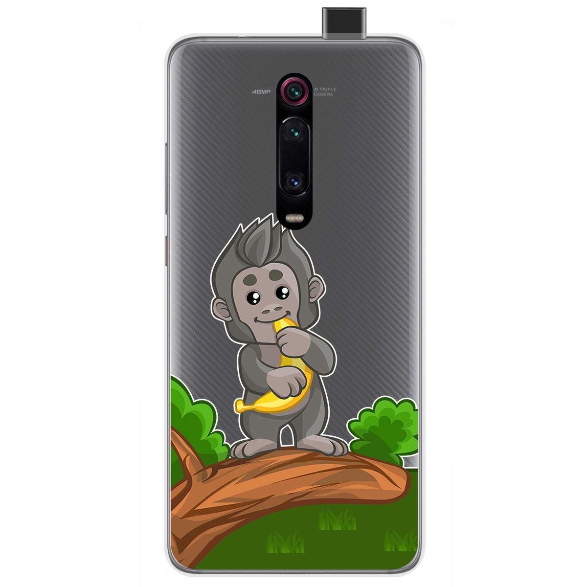 Funda Gel Transparente para Xiaomi Mi 9T / Mi 9T Pro diseño Mono Dibujos