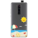 Funda Gel Transparente para Xiaomi Mi 9T / Mi 9T Pro diseño Playa Dibujos