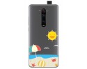 Funda Gel Transparente para Xiaomi Mi 9T / Mi 9T Pro diseño Playa Dibujos