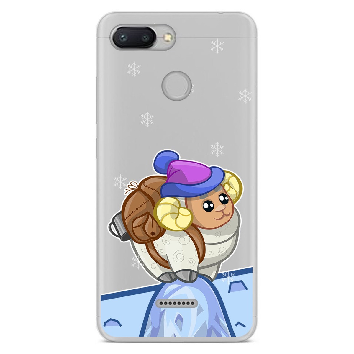 Funda Gel Transparente para Xiaomi Redmi 6 diseño Cabra Dibujos