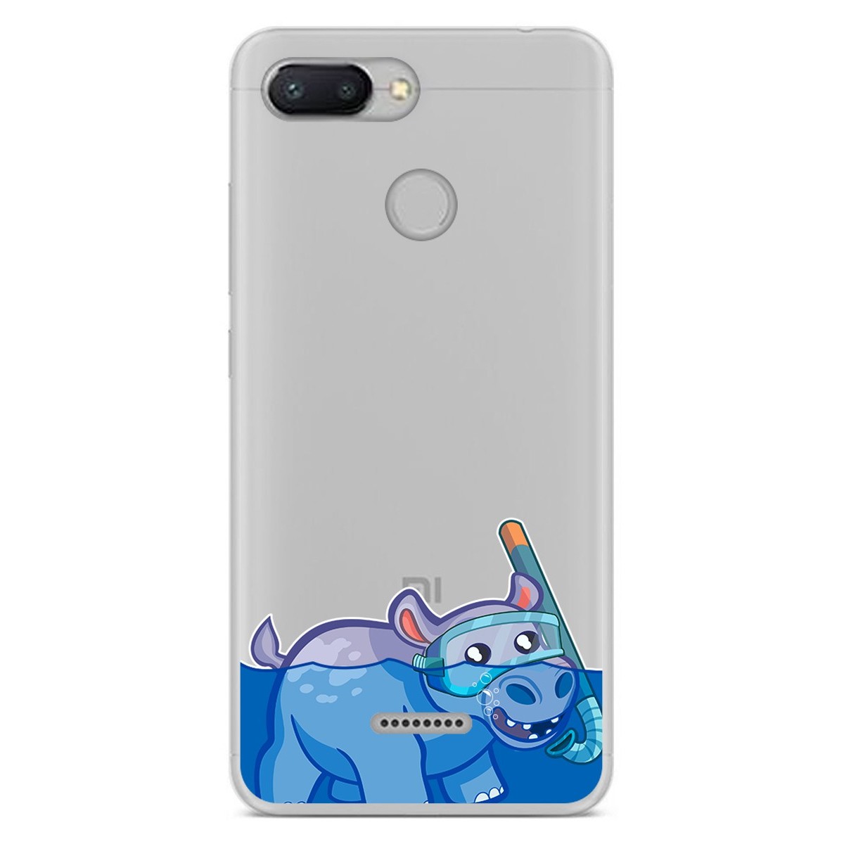 Funda Gel Transparente para Xiaomi Redmi 6 diseño Hipo Dibujos