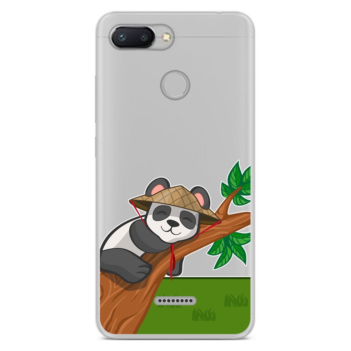 Funda Gel Transparente para Xiaomi Redmi 6 diseño Panda Dibujos