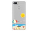 Funda Gel Transparente para Xiaomi Redmi 6 diseño Playa Dibujos