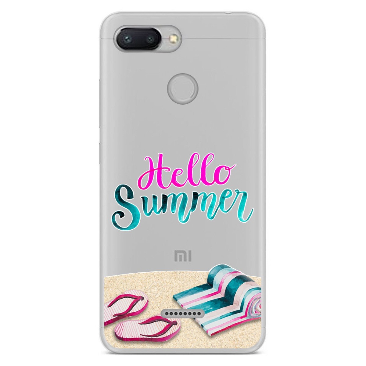 Funda Gel Transparente para Xiaomi Redmi 6 diseño Summer Dibujos