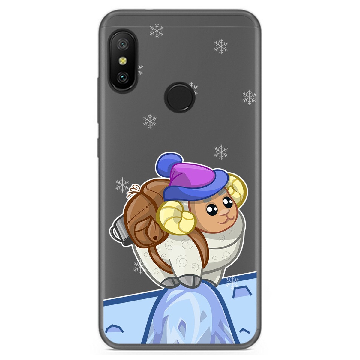 Funda Gel Transparente para Xiaomi Redmi 6 Pro / Mi A2 Lite diseño Cabra Dibujos