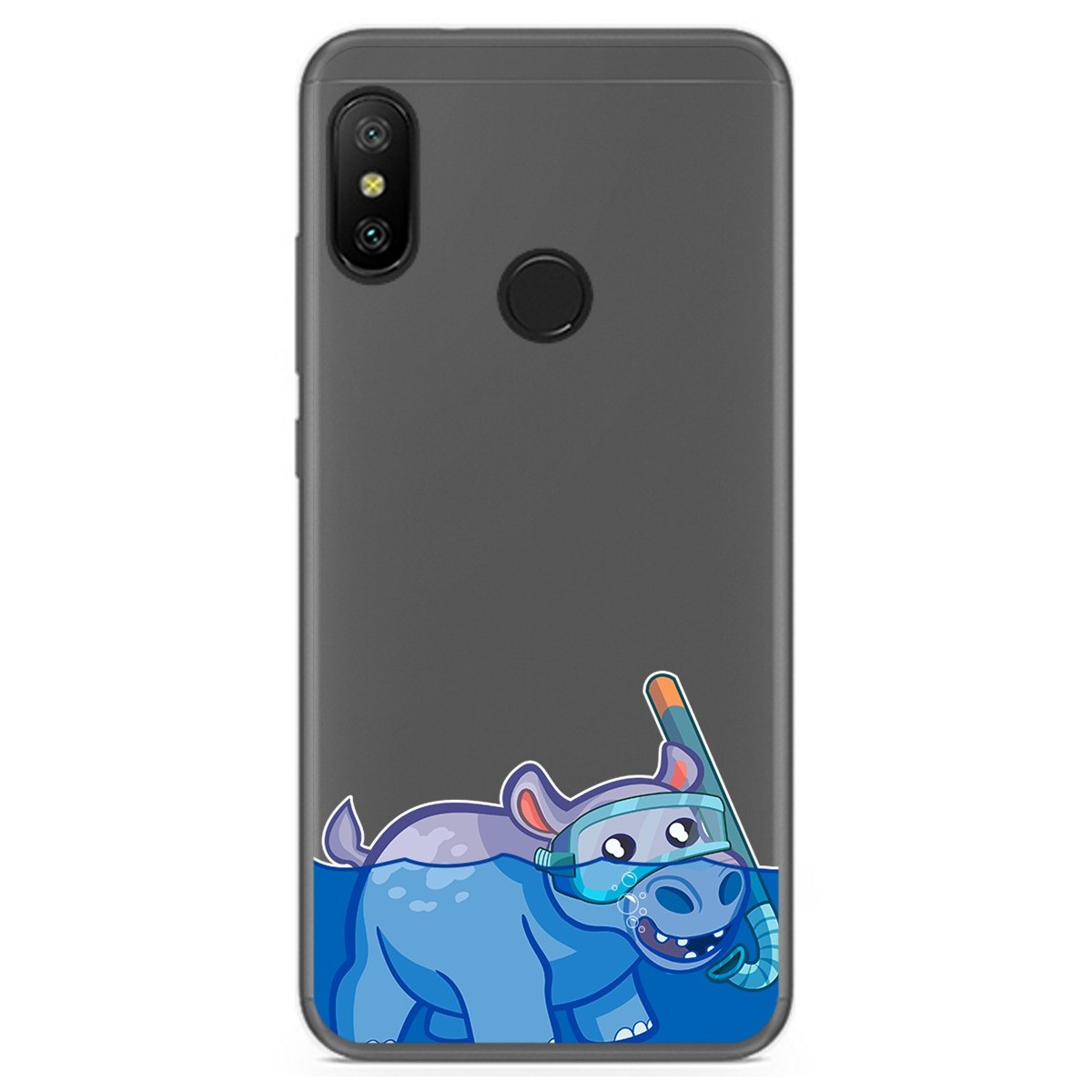 Funda Gel Transparente para Xiaomi Redmi 6 Pro / Mi A2 Lite diseño Hipo Dibujos