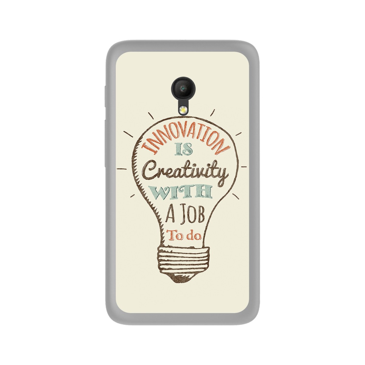 Funda Gel Tpu para Orange Rise 51 / Alcatel Pixi 4 (5) 4G / Vodafone Smart Turbo 7 Diseño Creativity Dibujos