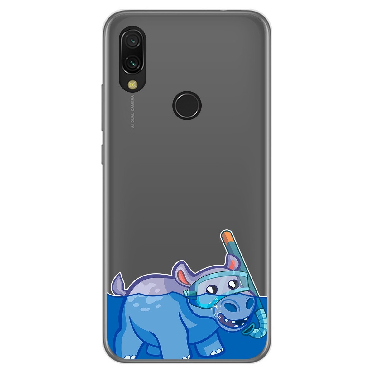 Funda Gel Transparente para Xiaomi Redmi 7 diseño Hipo Dibujos