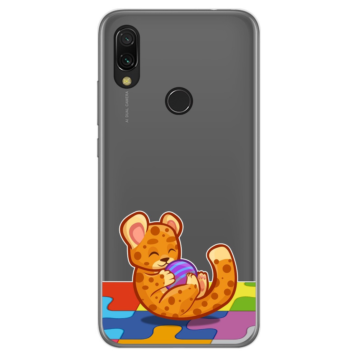 Funda Gel Transparente para Xiaomi Redmi 7 diseño Leopardo Dibujos