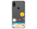 Funda Gel Transparente para Xiaomi Redmi 7 diseño Playa Dibujos