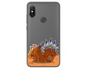 Funda Gel Transparente para Xiaomi Redmi Note 6 Pro diseño Bufalo Dibujos