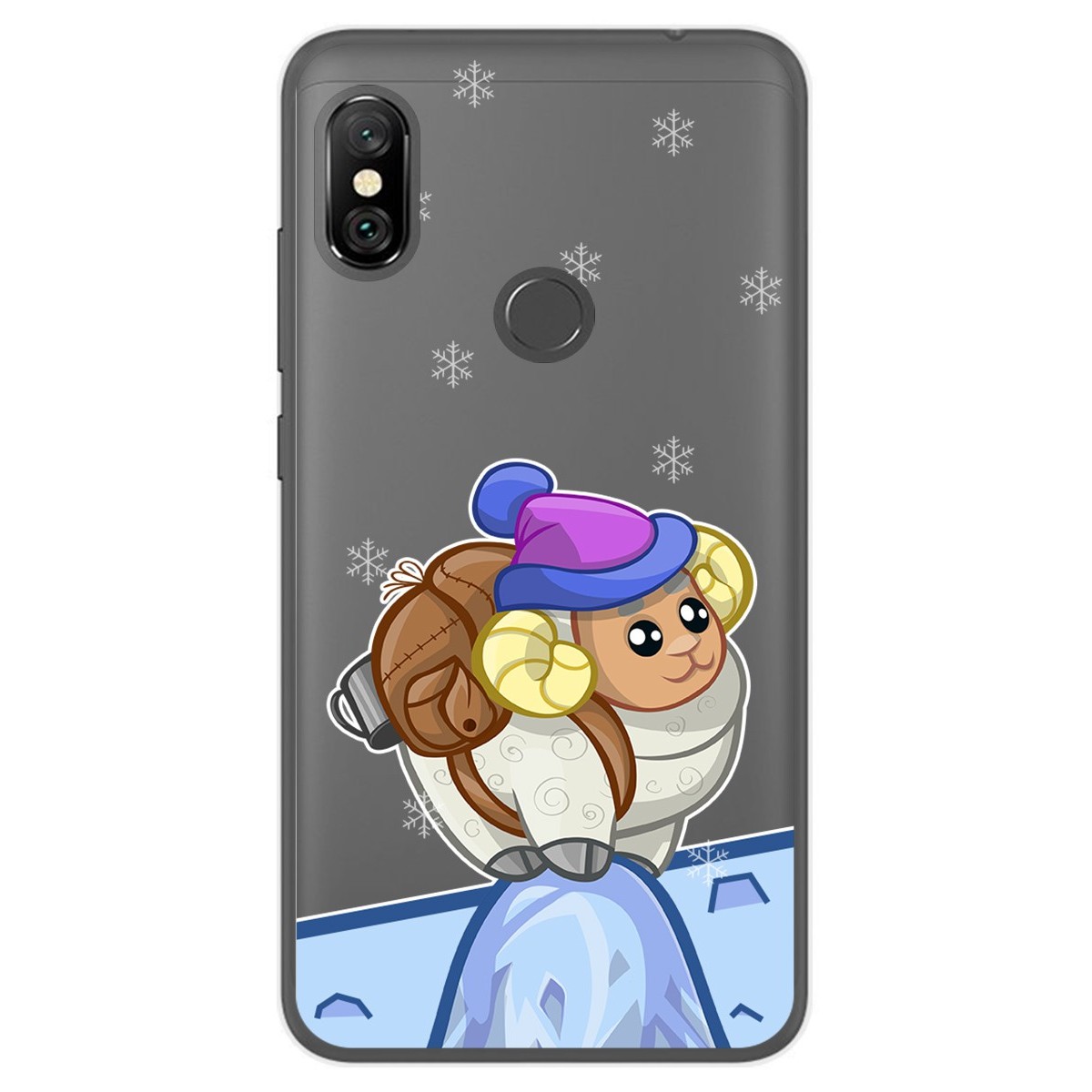 Funda Gel Transparente para Xiaomi Redmi Note 6 Pro diseño Cabra Dibujos