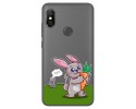Funda Gel Transparente para Xiaomi Redmi Note 6 Pro diseño Conejo Dibujos