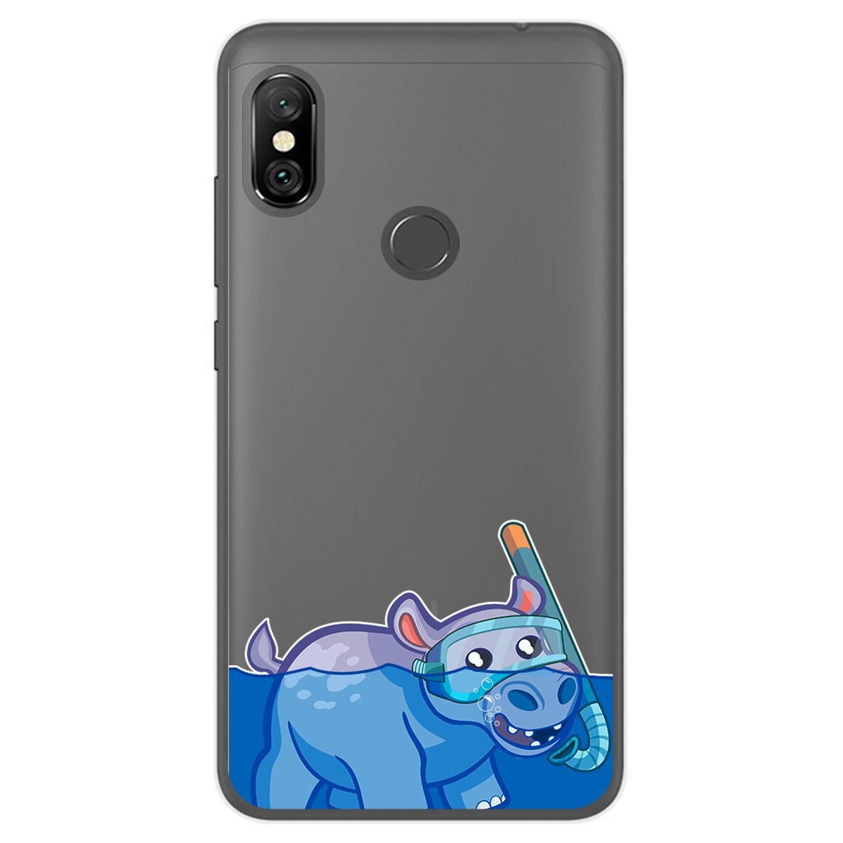 Funda Gel Transparente para Xiaomi Redmi Note 6 Pro diseño Hipo Dibujos