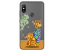 Funda Gel Transparente para Xiaomi Redmi Note 6 Pro diseño Jirafa Dibujos