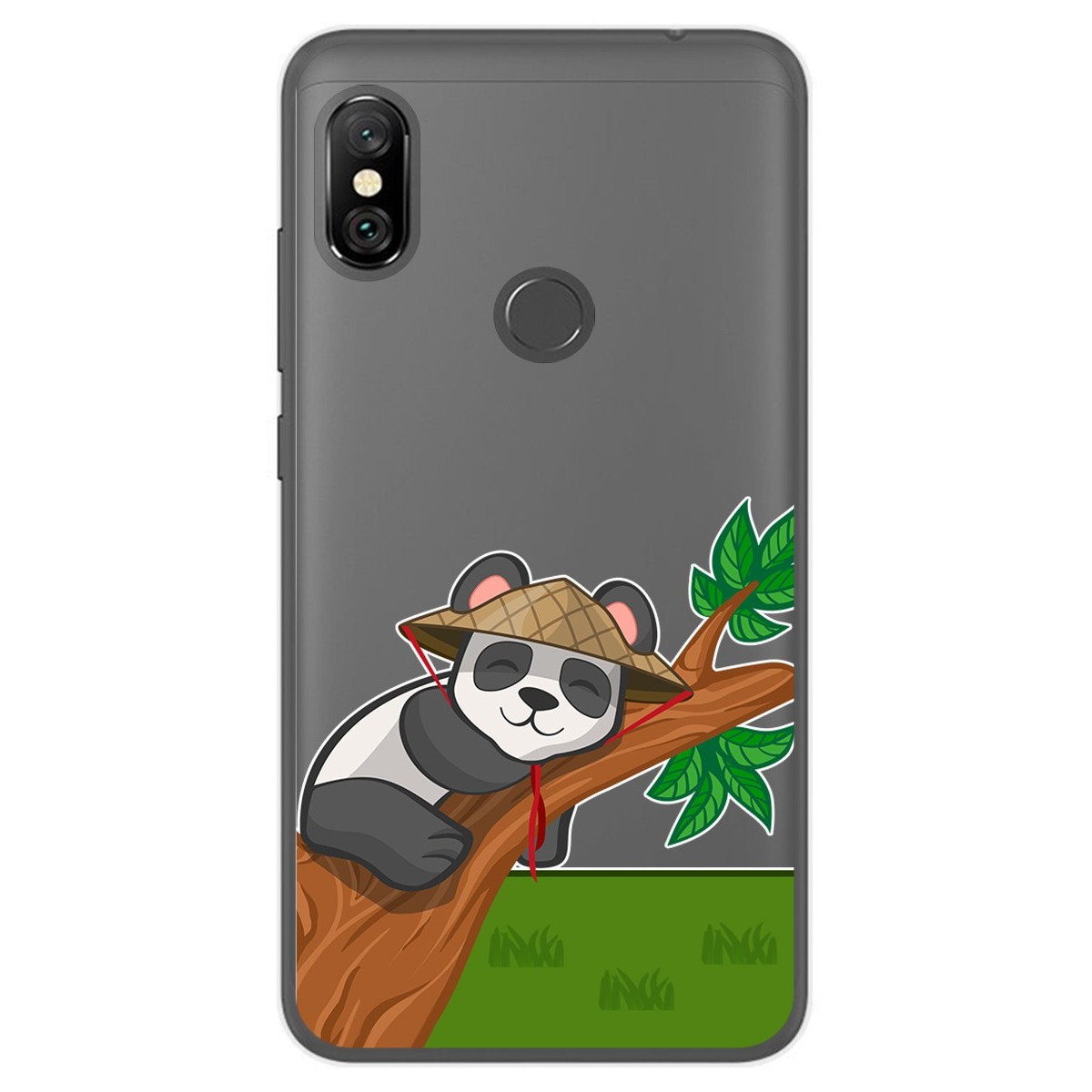 Funda Gel Transparente para Xiaomi Redmi Note 6 Pro diseño Panda Dibujos