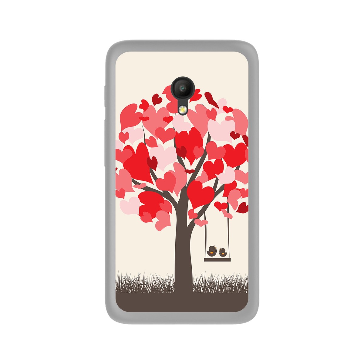 Funda Gel Tpu para Orange Rise 51 / Alcatel Pixi 4 (5) 4G / Vodafone Smart Turbo 7 Diseño Pajaritos Dibujos