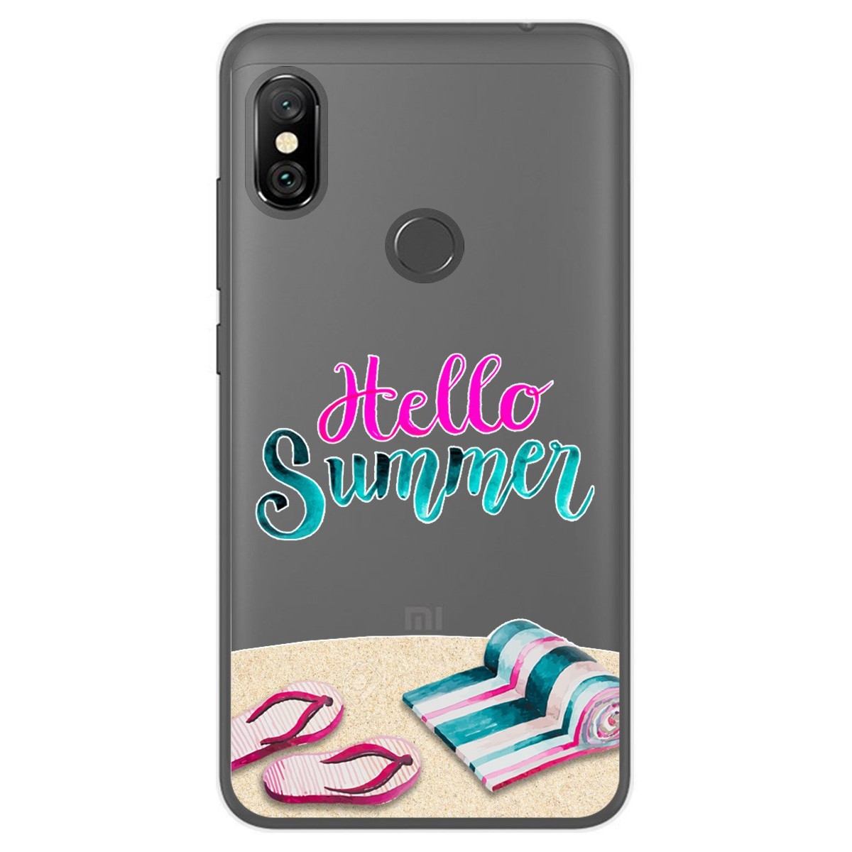 Funda Gel Transparente para Xiaomi Redmi Note 6 Pro diseño Summer Dibujos