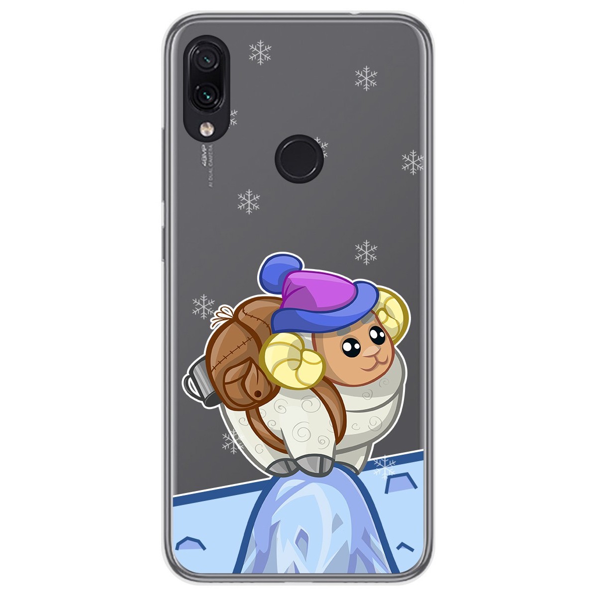 Funda Gel Transparente para Xiaomi Redmi Note 7 diseño Cabra Dibujos