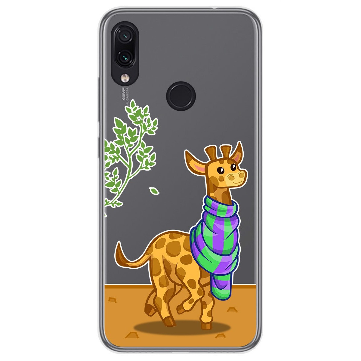 Funda Gel Transparente para Xiaomi Redmi Note 7 diseño Jirafa Dibujos