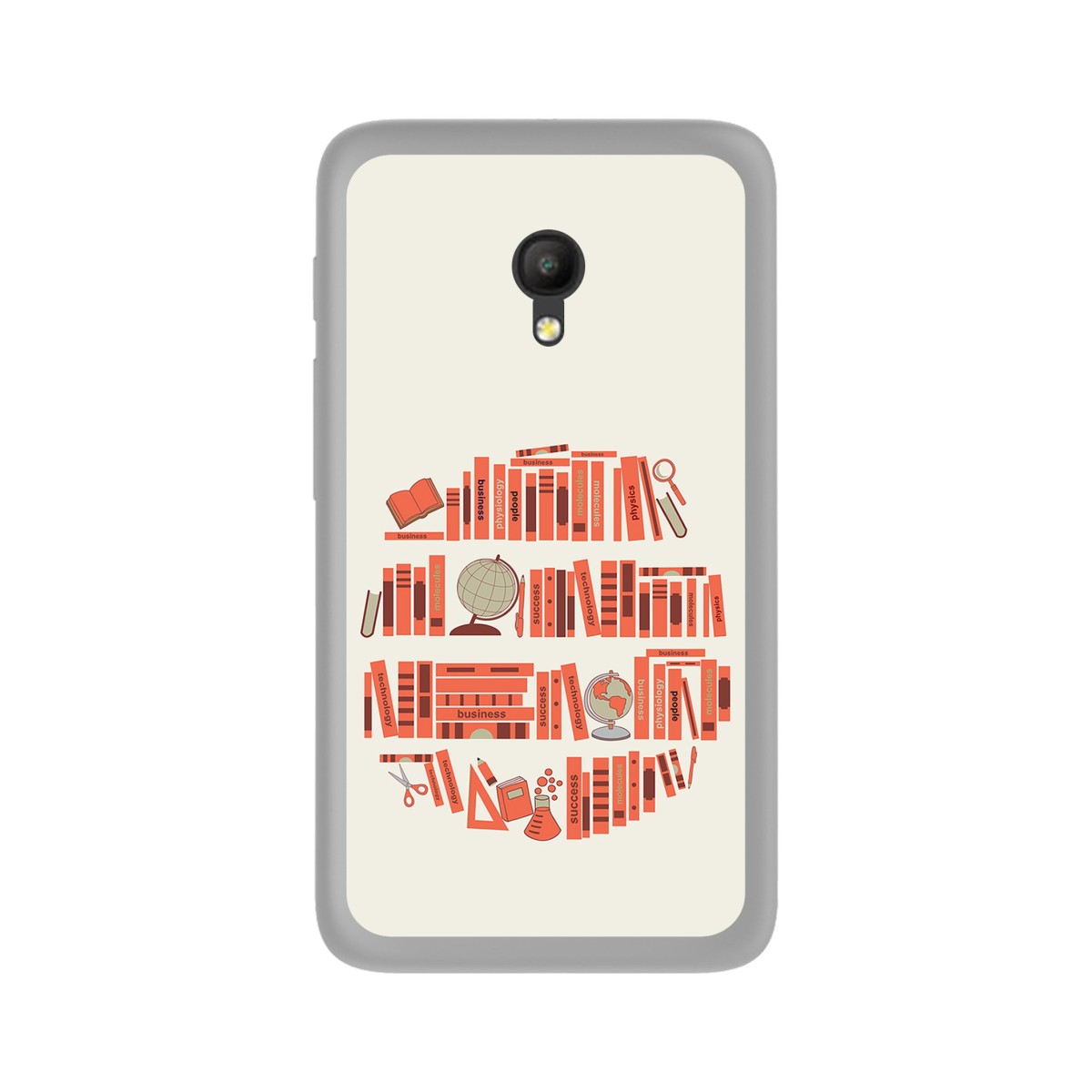 Funda Gel Tpu para Orange Rise 51 / Alcatel Pixi 4 (5) 4G / Vodafone Smart Turbo 7 Diseño Mundo-Libro Dibujos