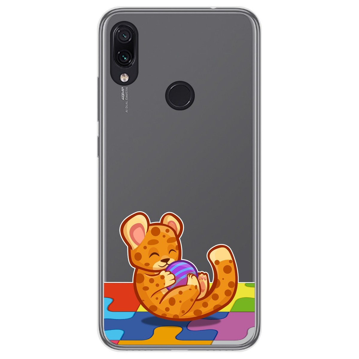 Funda Gel Transparente para Xiaomi Redmi Note 7 diseño Leopardo Dibujos