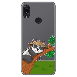 Funda Gel Transparente para Xiaomi Redmi Note 7 diseño Panda Dibujos
