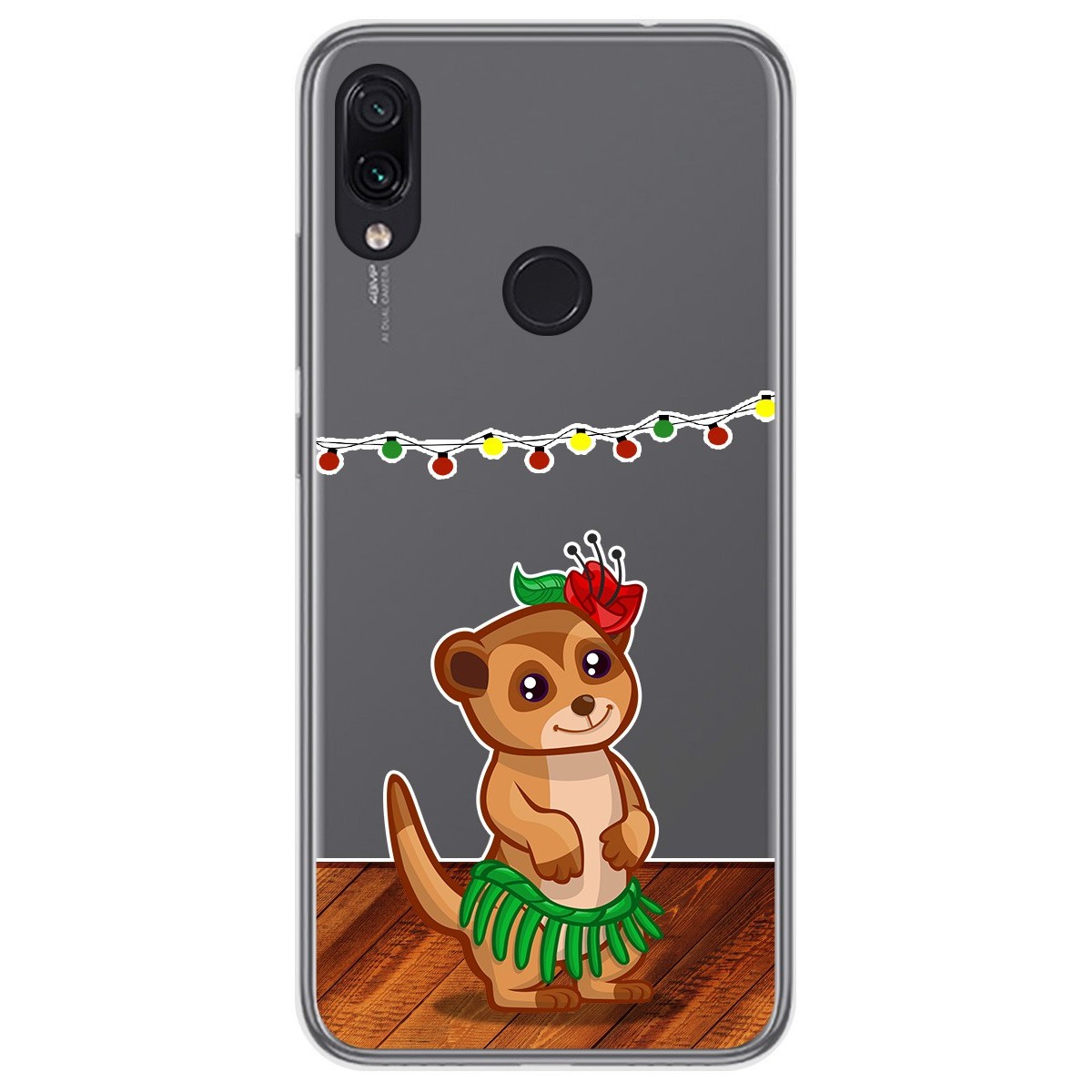 Funda Gel Transparente para Xiaomi Redmi Note 7 diseño Suricata Dibujos