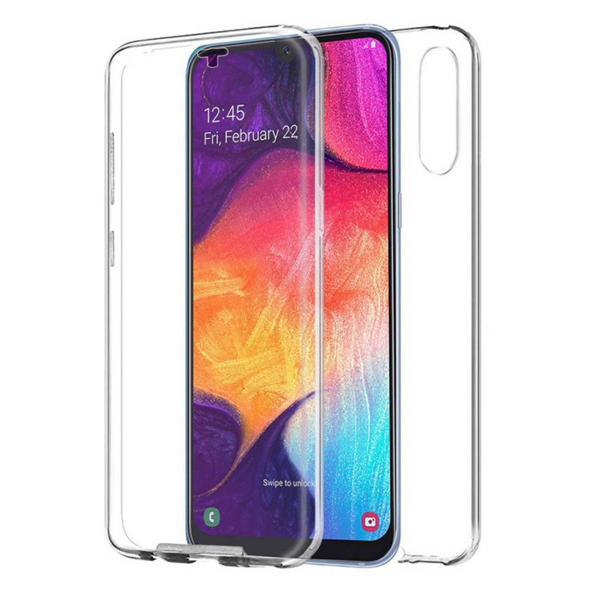 Funda Completa Transparente Pc + Tpu Full Body 360 para Samsung Galaxy A70