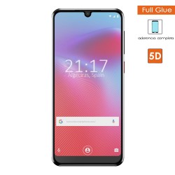 Protector Cristal Templado Completo 5D Full Glue Negro para Vodafone Smart V10 Vidrio 2