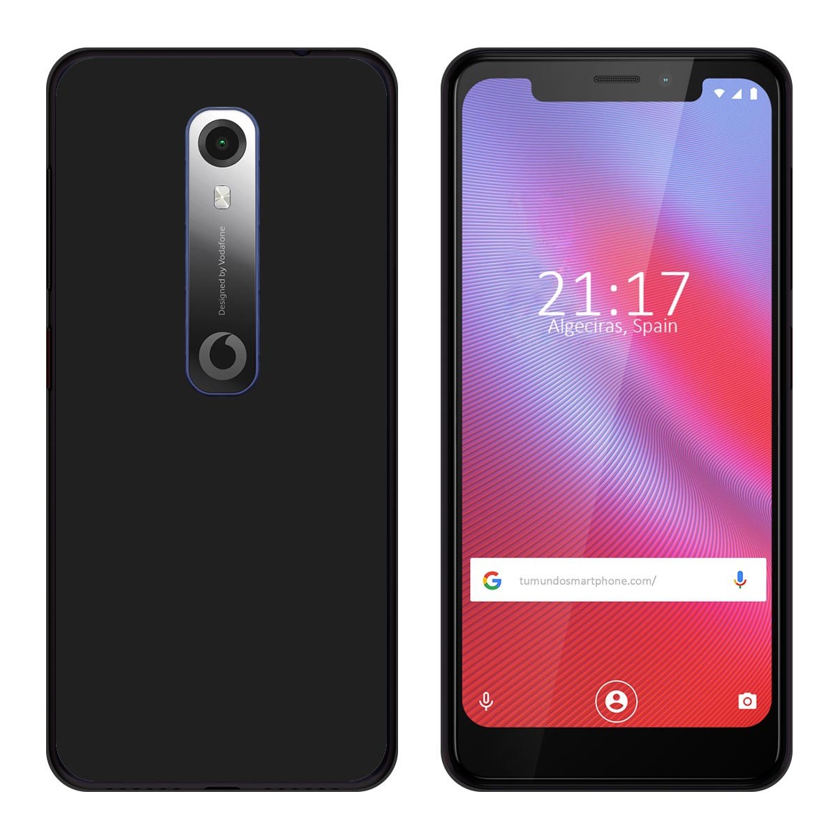 Funda Gel Tpu para Vodafone Smart N10 Color Negra